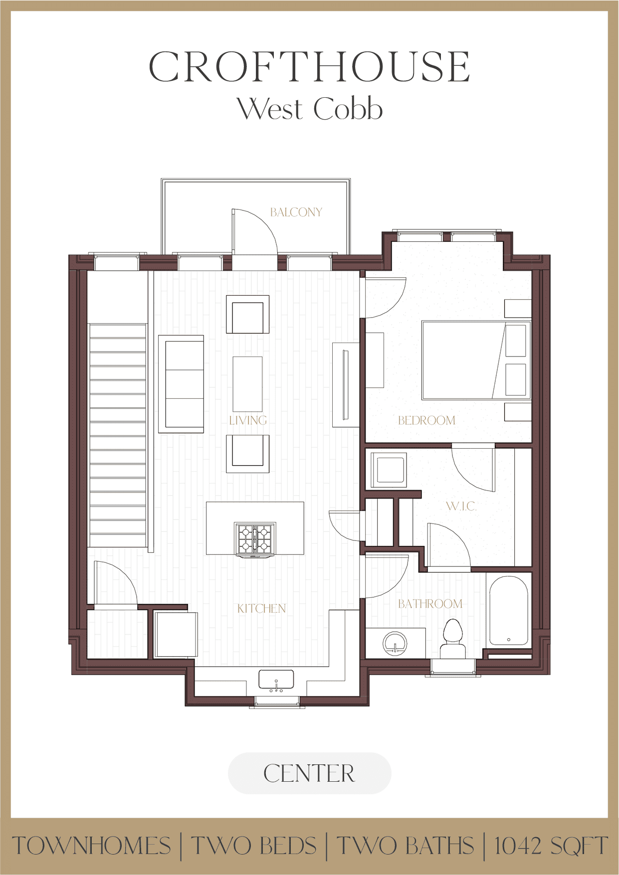Townhome (Center)-2nd Floor